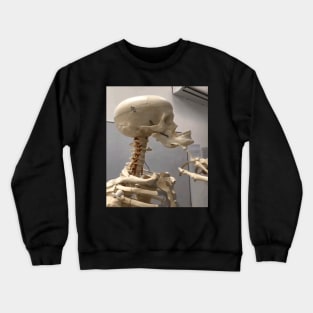 mewing meme looksmax skeleton funny Crewneck Sweatshirt